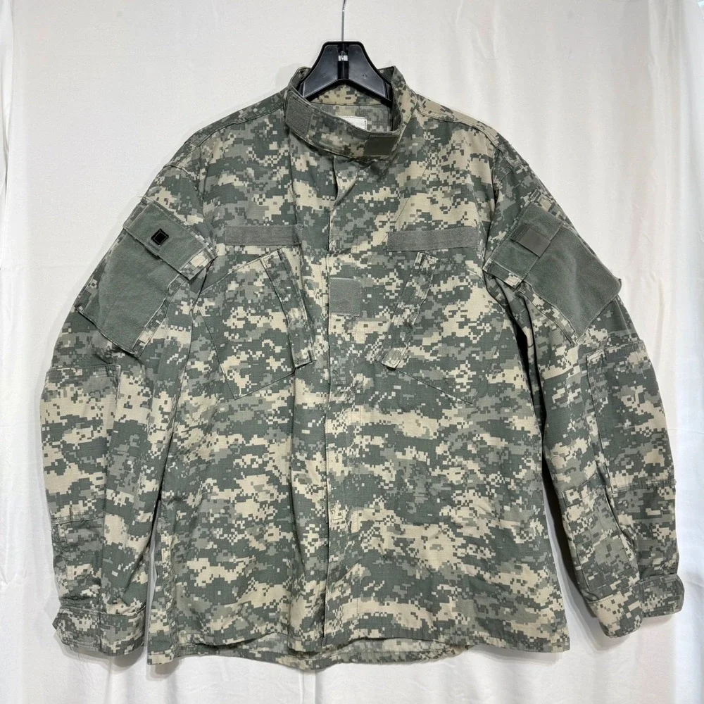 US‎ Army ACU Combat Uniform Coat UCP Digital Camo Large Long Ripstop Jacket